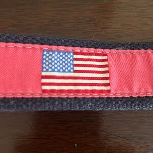 Vineyard Vines American Flag Belt size 34 EUC